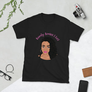 Open image in slideshow, Beauty Brains and Locs Short-Sleeve Women&#39;s T-Shirt
